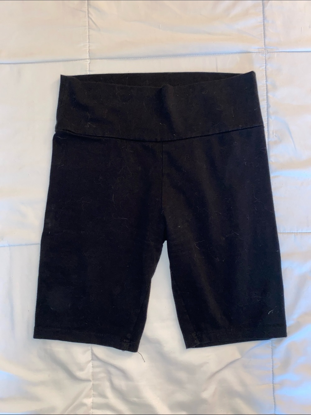 Ambiance Black Mid-Rise Bike Shorts